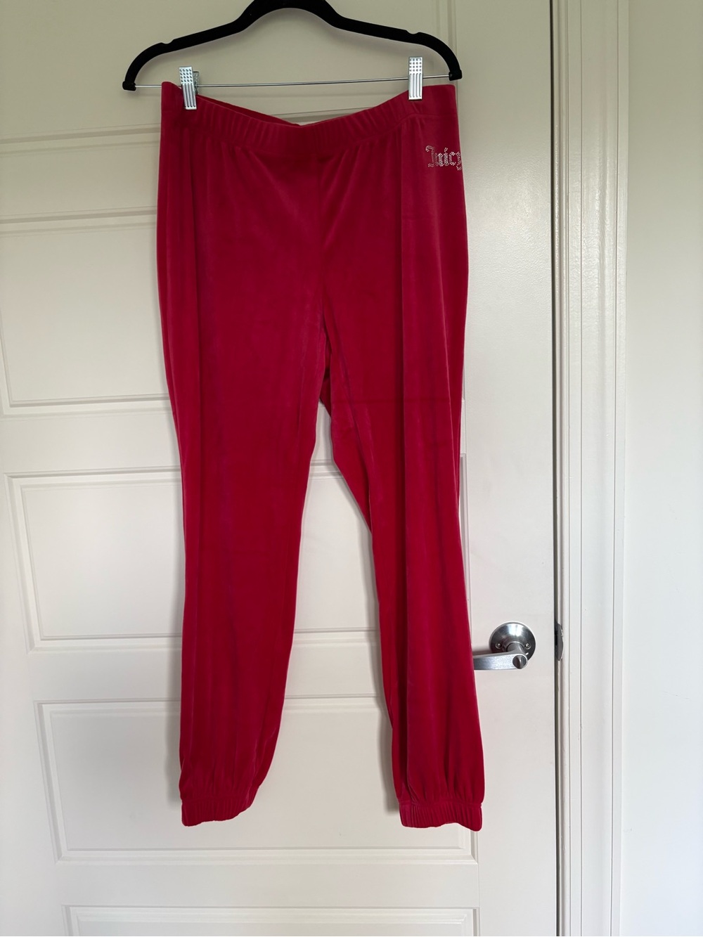 Juicy Couture Hot Pink Velour Joggers
